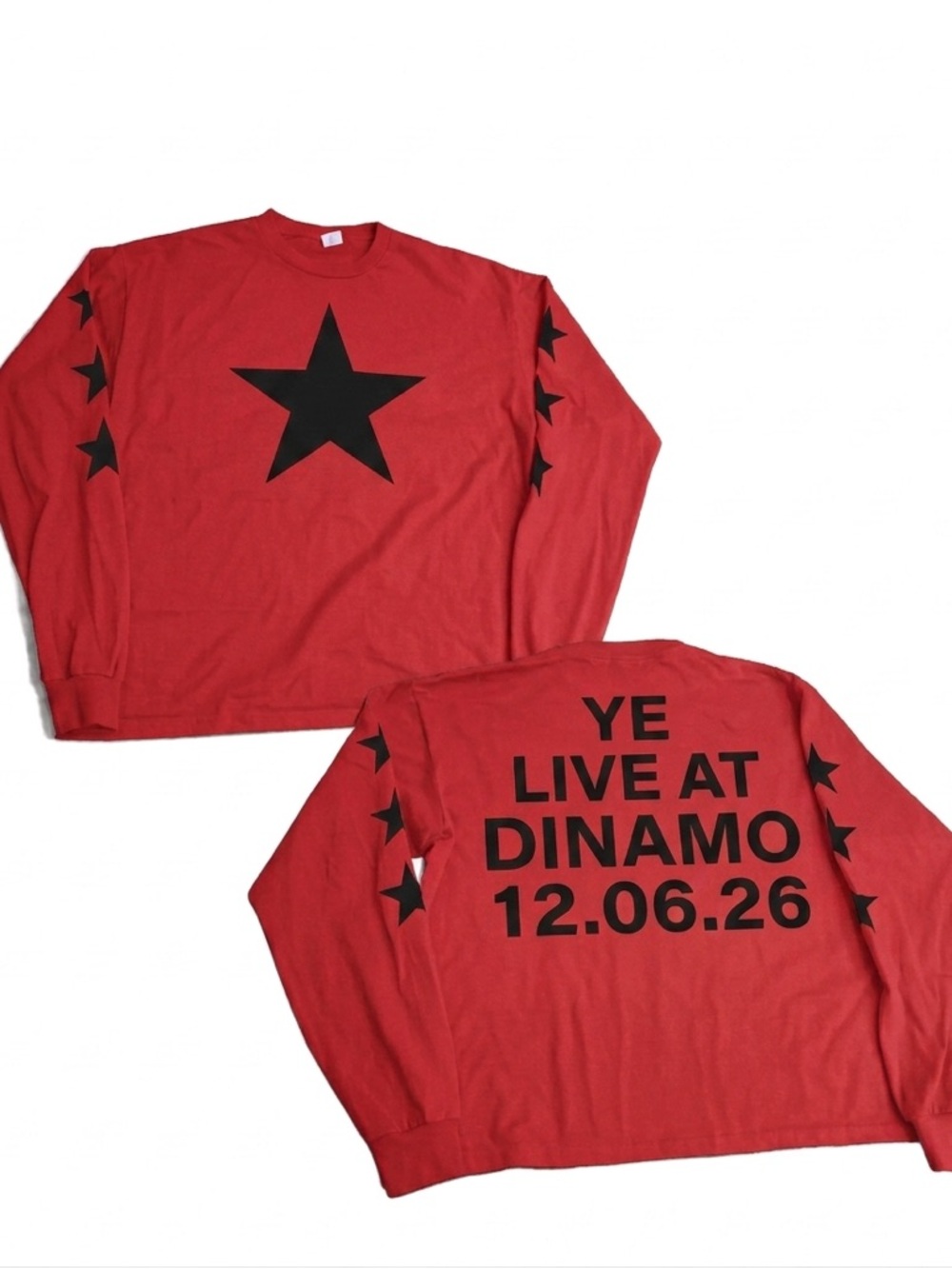 Ye Live at DINAMO Long Sleeve T shirt Street Vendor Merch